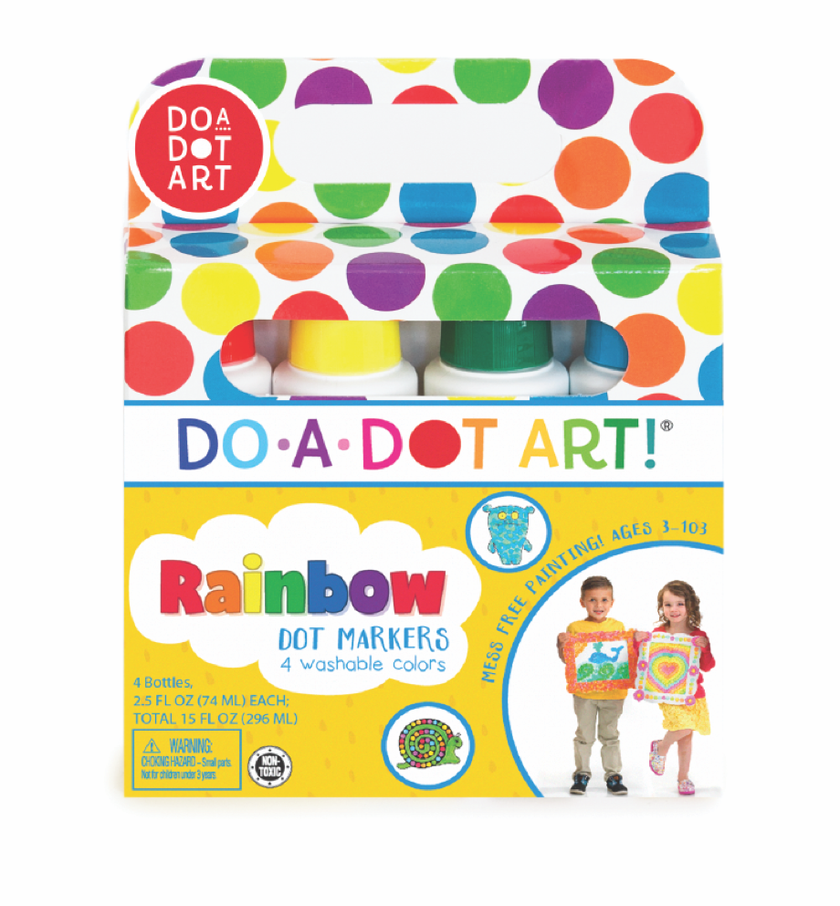 Rainbow Dot Markers - Do A Dot art - Set of 4