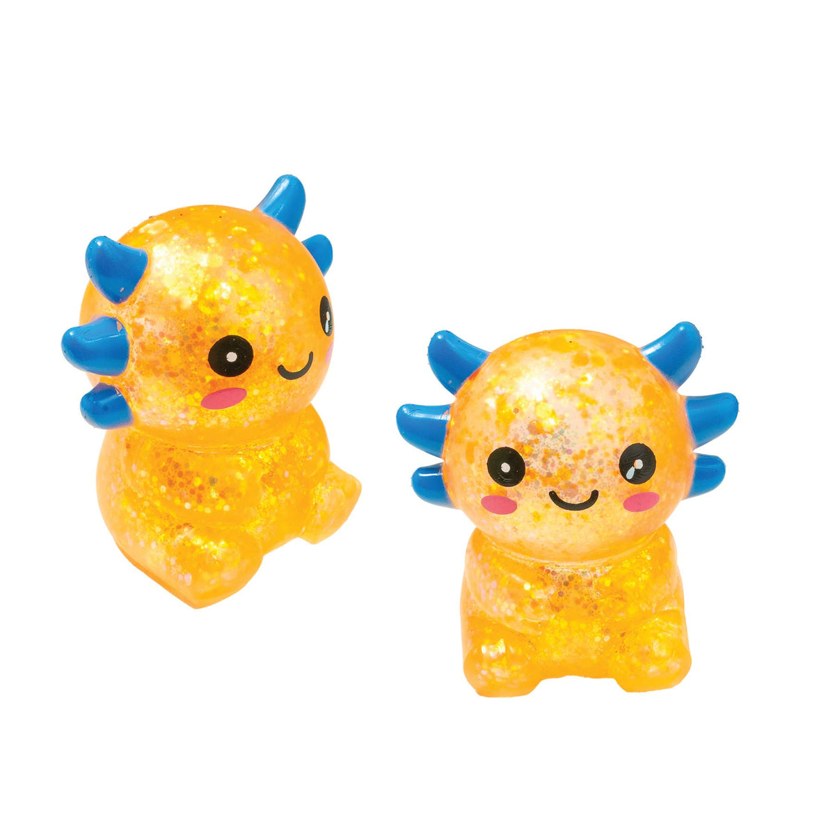 Glitter Squisholotl Axolotl Stress Ball Fidget Toy