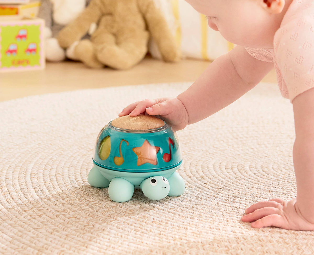 Musical Turtle Baby Sensory Toy with Stars