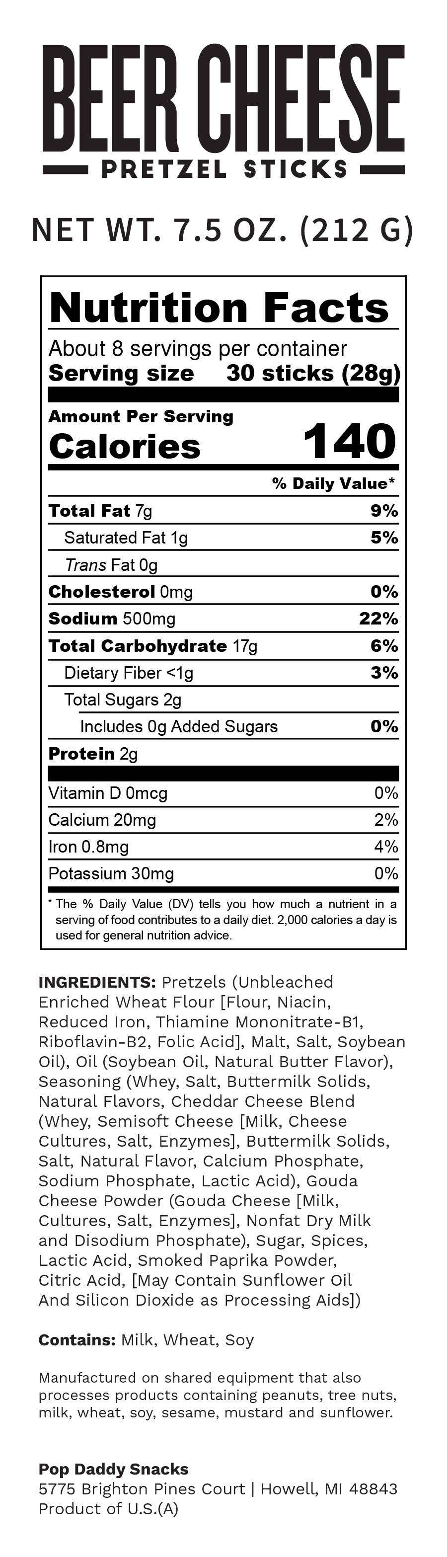 Pop Daddy Pretzels 7.5 oz | Michigan Made