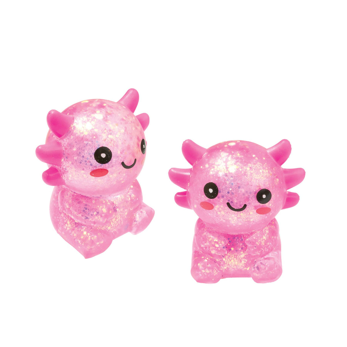 Glitter Squisholotl Axolotl Stress Ball Fidget Toy