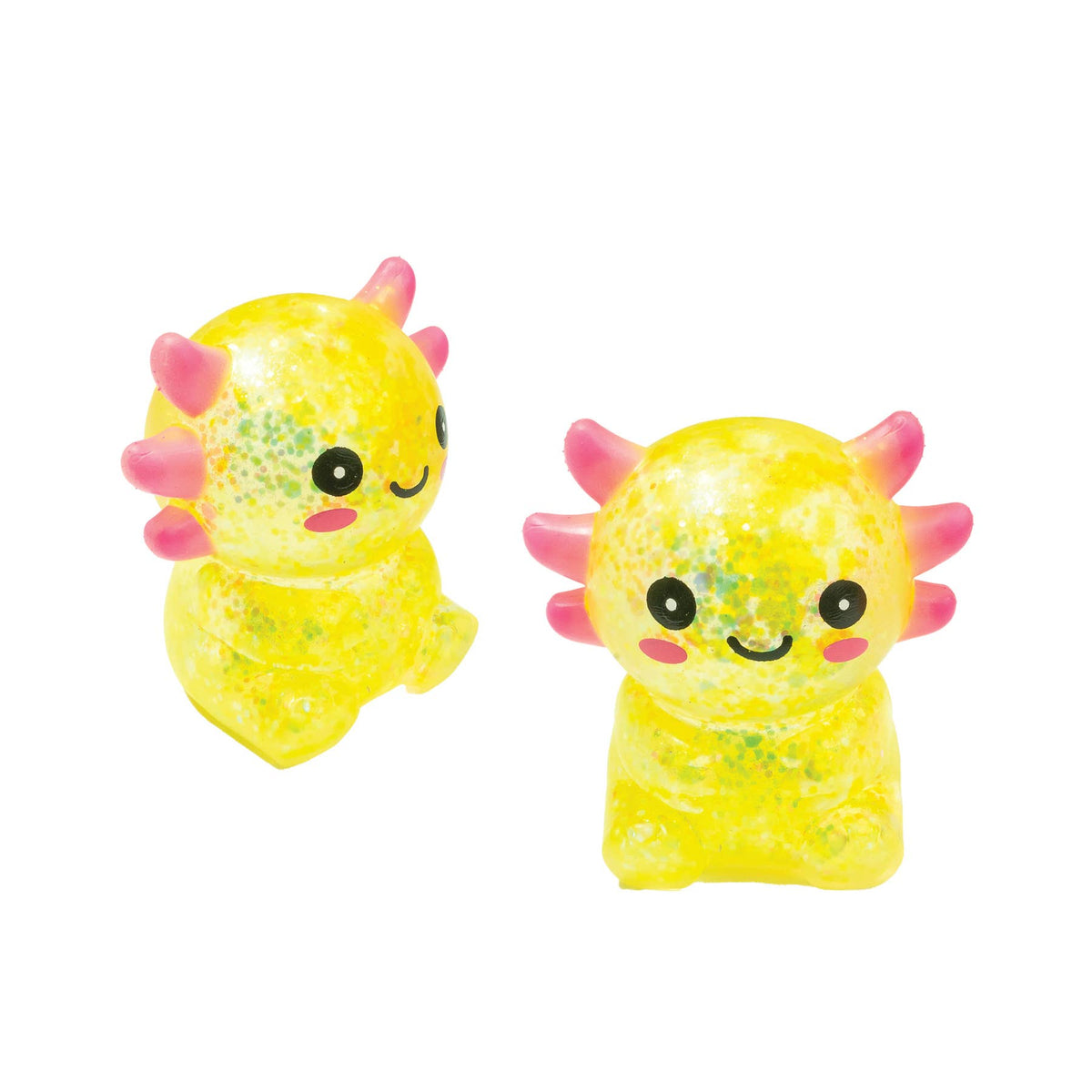 Glitter Squisholotl Axolotl Stress Ball Fidget Toy