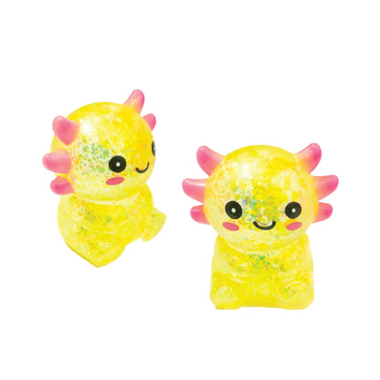 Glitter Squisholotl Axolotl Stress Ball Fidget Toy