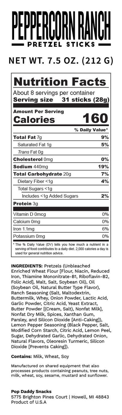 Pop Daddy Pretzels 7.5 oz | Michigan Made