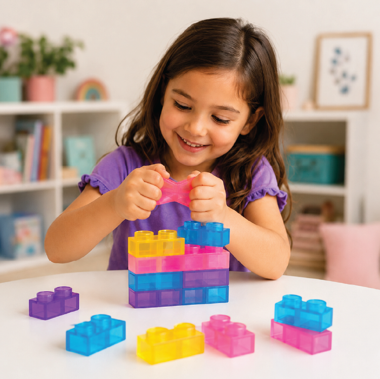 Fun Doh Squish Blocks Building | Fidget Sensory Toy