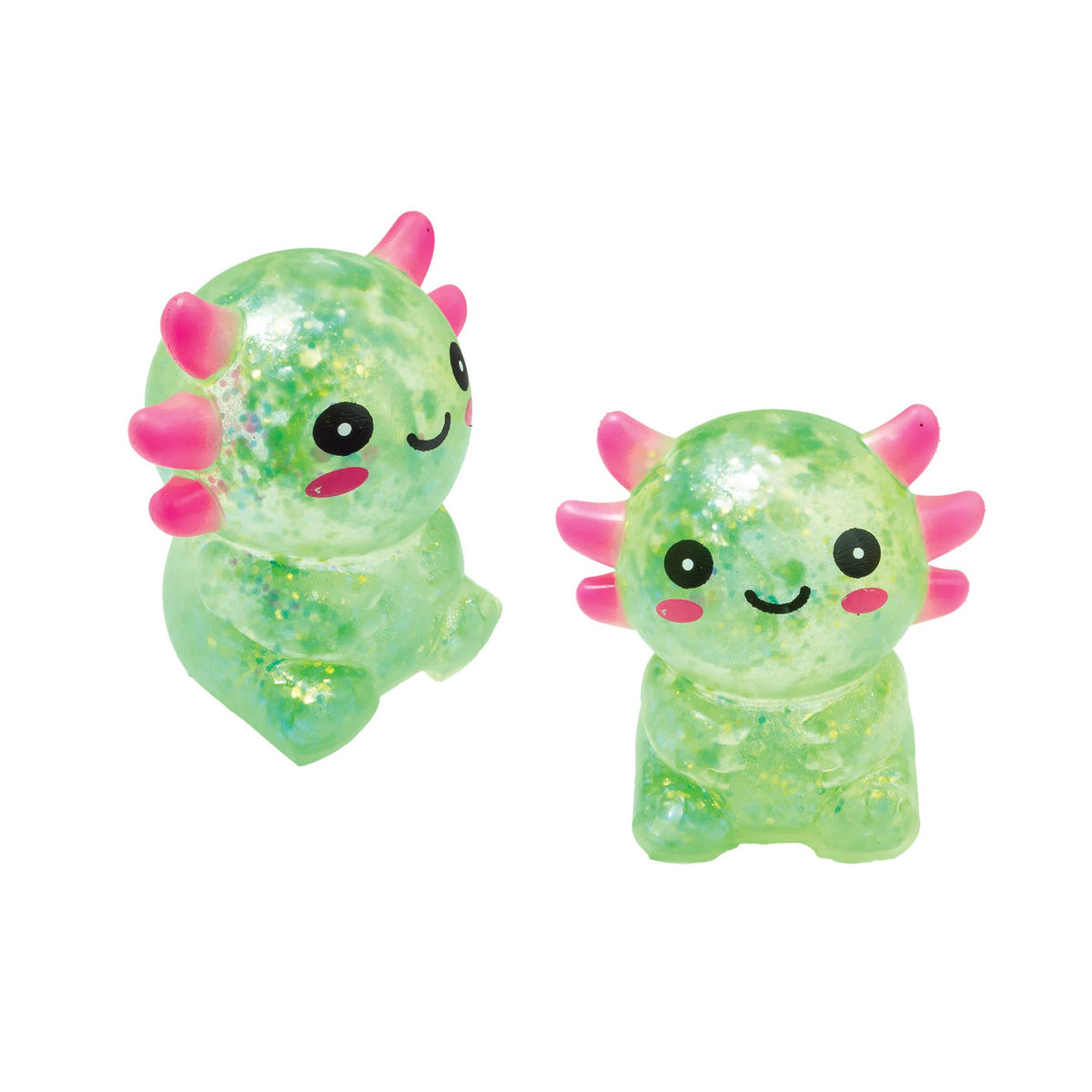 Glitter Squisholotl Axolotl Stress Ball Fidget Toy