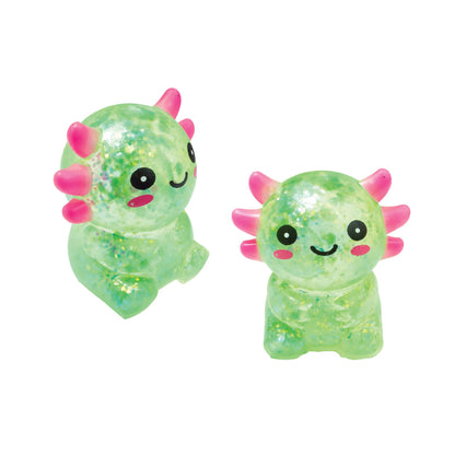 Glitter Squisholotl Axolotl Stress Ball Fidget Toy