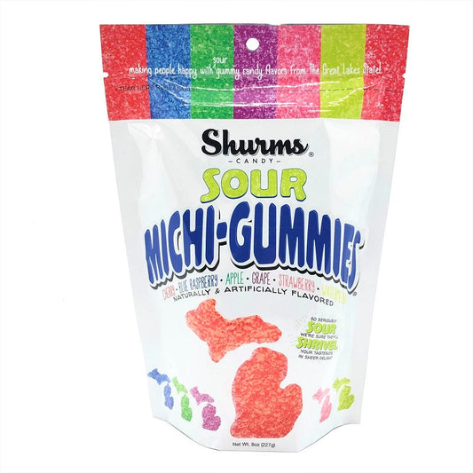 Sour Michigan Gummies – 8oz Fruit Candy Mix