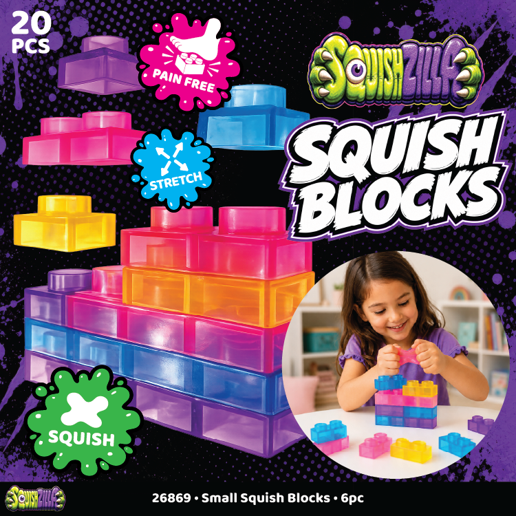 Fun Doh Squish Blocks Building | Fidget Sensory Toy